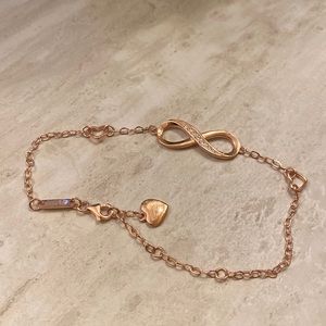 Infinity rose bracelet